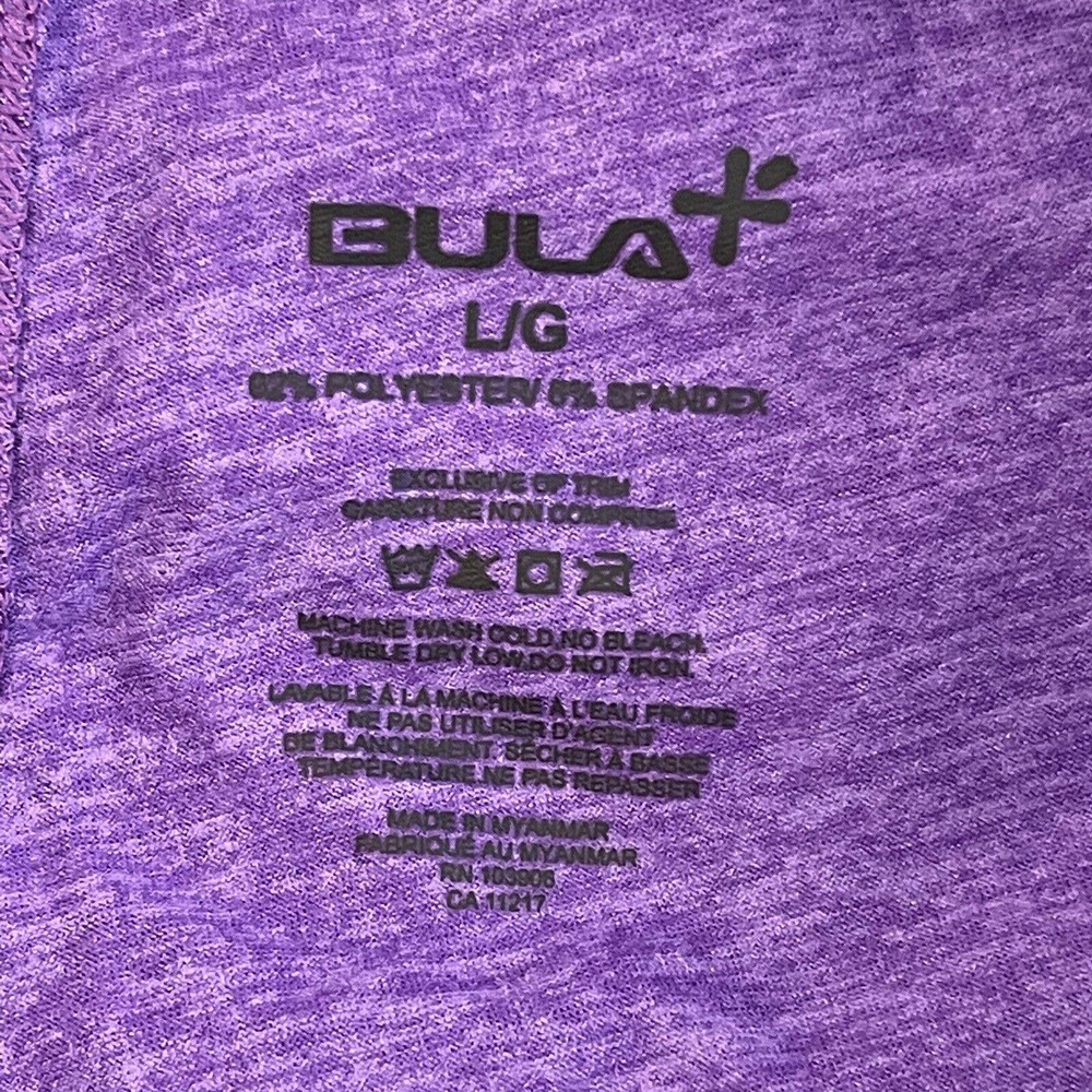 NWT BULA Thermal Pants Leggings Size L Purple Base Layer - Picture 8 of 11